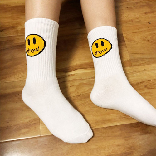 DREW 2Design Smiling Face Sports Socks (1388)