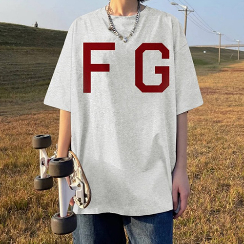 FOG 2Color Big Letter Printing Casual TEE (1976)