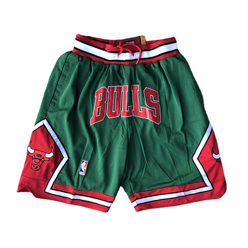 Bulls Letter Embroidery Color Contrast Basketball Pants (1961)