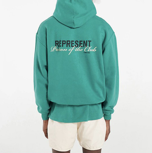 REPRESENT 3Color Letter Printing Casual Hood (2150)