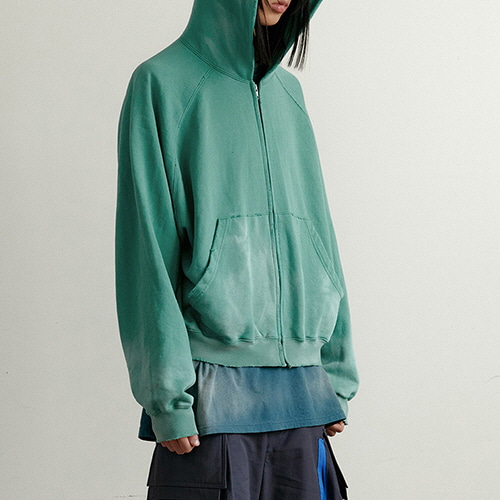 FAR ARCHIVE 3Color Washed Hood Zip-up (2733)